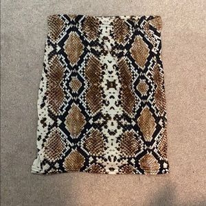Pretty Little Thing Snake Pencil Skirt